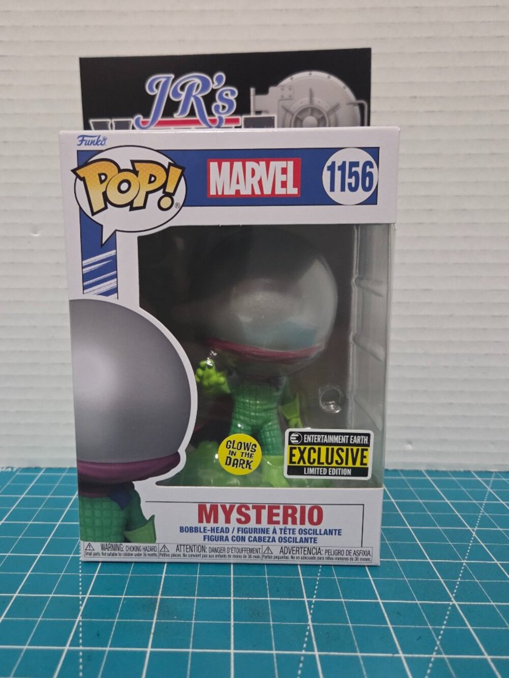 FUNKO POP Marvel Spider-Man Mysterio GITD EE 1156 Vinyl Figure